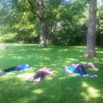 Meditating in a park - Connect with Mother Nature